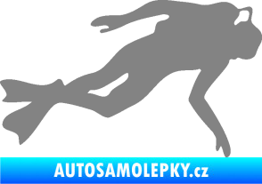 Samolepka Potápěč 002 pravá šedá