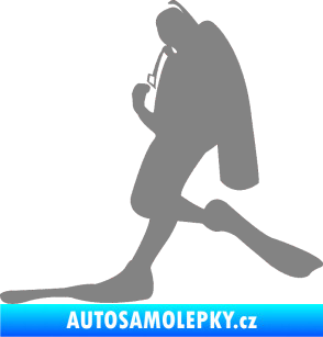 Samolepka Potápěč 007 levá šedá