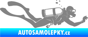 Samolepka Potápěč 011 pravá šedá