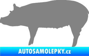 Samolepka Prase 002 levá šedá