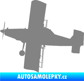 Samolepka Práškovací letoun Čmelák levá šedá