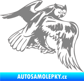 Samolepka Predators 100 pravá sova šedá