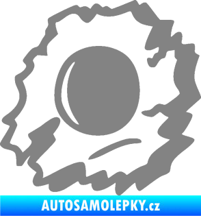 Samolepka Průstřel 002 levá šedá