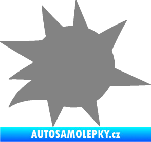Samolepka Průstřel 004 pravá šedá