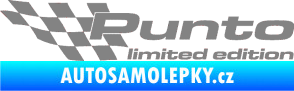Samolepka Punto limited edition levá šedá