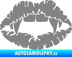 Samolepka Pusa 005 upíří polibek šedá