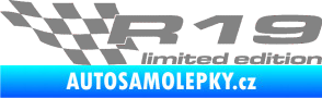 Samolepka R19 limited edition levá šedá