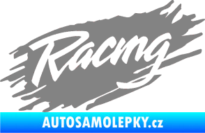 Samolepka Racing 002 šedá
