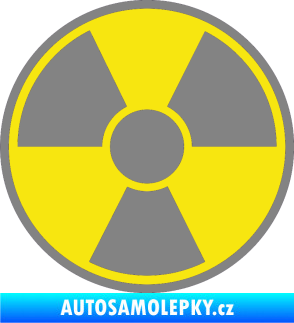 Samolepka Radioactive barevný šedá