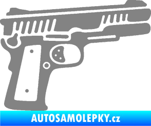 Samolepka Revolver 003 pravá šedá