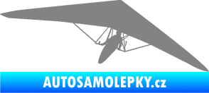 Samolepka Rogalo 001 pravá šedá