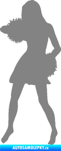 Samolepka Roztleskávačka 003 levá šedá
