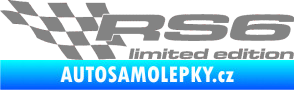 Samolepka RS6 limited edition levá šedá
