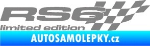 Samolepka RS6 limited edition pravá šedá