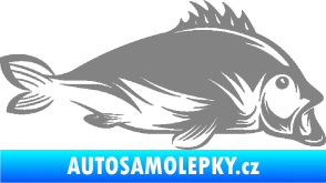 Samolepka Ryba 003 pravá šedá