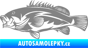 Samolepka Ryba 005 levá šedá