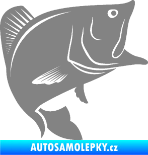 Samolepka Ryba 009 pravá šedá
