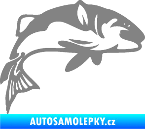 Samolepka Ryba 010 pravá šedá