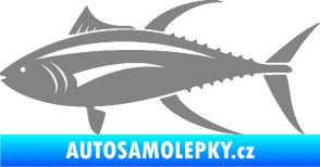 Samolepka Ryba 013 levá tuňák šedá
