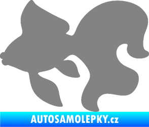 Samolepka Ryba 019 levá závojnatka šedá