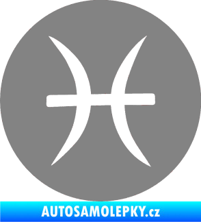 Samolepka Ryby 001 - horoskop šedá