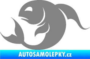 Samolepka Ryby 002 levá šedá
