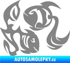 Samolepka Ryby 003 levá šedá