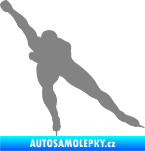 Samolepka Rychlobruslení levá šedá