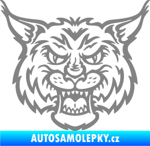 Samolepka Rys 001 šedá