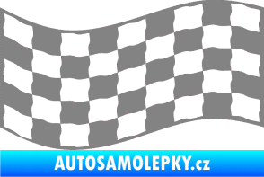 Samolepka Šachovnice 012 šedá