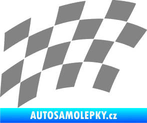 Samolepka Šachovnice 037 šedá