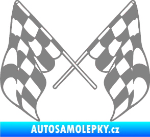 Samolepka Šachovnice 070 šedá