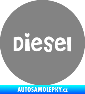 Samolepka Samolepka na víčko od nádrže 006 diesel šedá