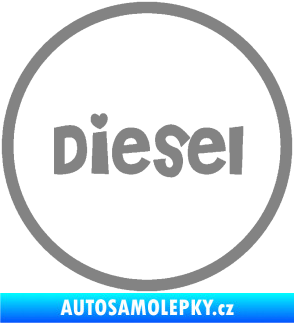 Samolepka Samolepka na víčko od nádrže 007 diesel šedá
