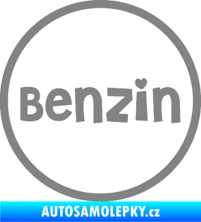Samolepka Samolepka na víčko od nádrže 009 benzín šedá