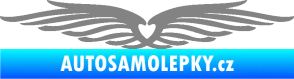 Samolepka Samolepka na zadní okno 002 srdce šedá