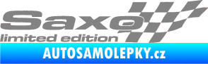 Samolepka Saxo limited edition pravá šedá