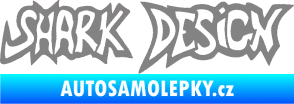 Samolepka Shark design šedá