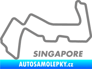Samolepka Okruh Singapore šedá