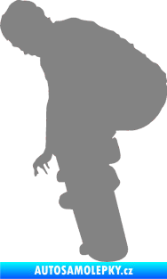 Samolepka Skateboard 003 levá šedá