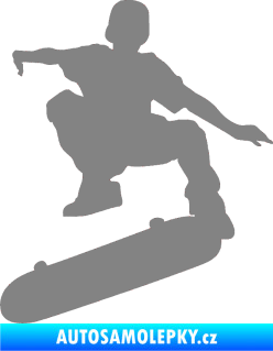 Samolepka Skateboard 004 levá šedá