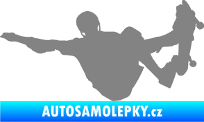 Samolepka Skateboard 007 levá šedá