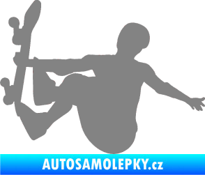 Samolepka Skateboard 008 levá šedá