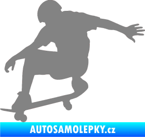 Samolepka Skateboard 012 levá šedá