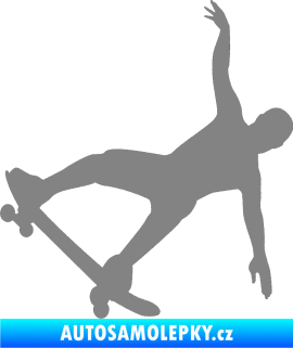Samolepka Skateboard 013 levá šedá
