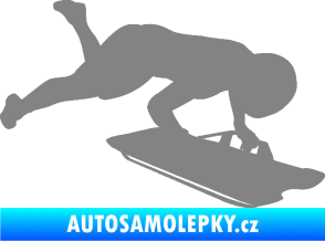 Samolepka Skeleton 002 pravá šedá