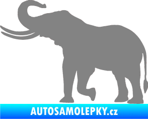 Samolepka Slon 003 levá šedá
