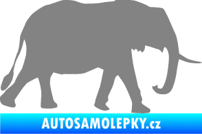 Samolepka Slon 014 pravá šedá