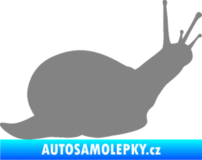 Samolepka Šnek 002 pravá šedá
