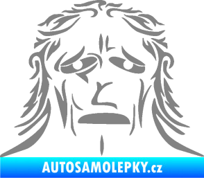 Samolepka Sněžný muž šedá